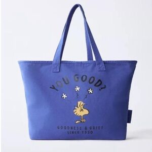 NWT ZARA PEANUTS WOODSTOCK Tote Bag
